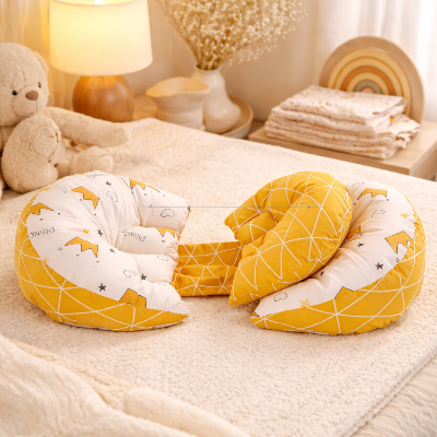 Coussin de grossesse pour dormir modulable | Bateau™ Série Soleil