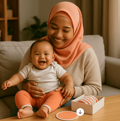 coussinets-d'allaitement lavables-jade-indien-mama-bebe-voile